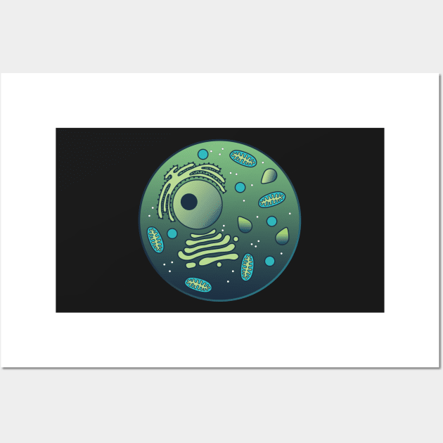 Cool Animal Cell Wall Art by StephJChild